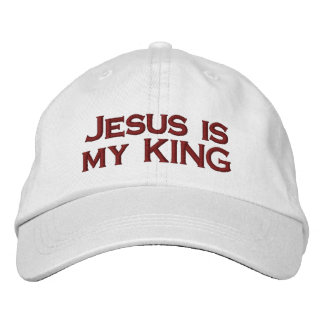 Jesus is my KING Bestickte Baseballkappe