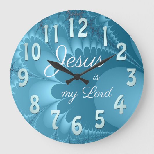 Jesus is my Lord Große Wanduhr (Vorderseite)