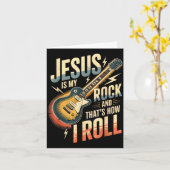 Jesus Is My Rock And That Is How I Roll Christian Karte (Gelbe Blume)