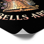 Jesus Is My Rock Bells Are My Roll Funny Handbell  Poster (Ecke)