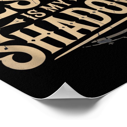 Jesus Is My Shadow Religious Fun Tee Poster (Ecke)