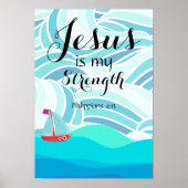 Jesus is my Strength Poster (Vorne)