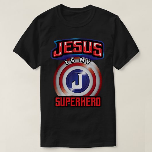 Jesus Is My Superhero Design T-Shirt (Design vorne)