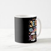 Jesus Is My Superhero  Kaffeetasse (VorderseiteRechts)