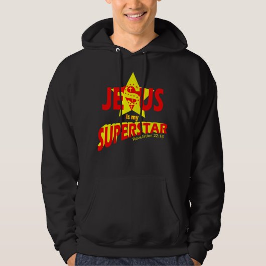 Jesus is my Superstar, bible verse Hoodie (Vorderseite)