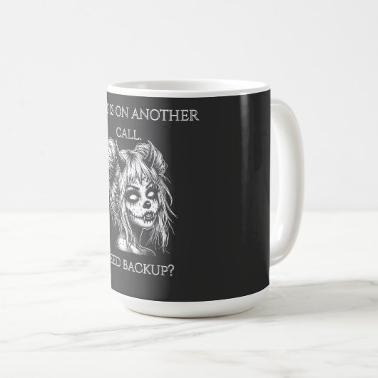 Jesus Is on Another Phone – Succubus Backup Kaffeetasse (VorderseiteRechts)