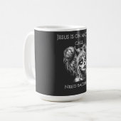 Jesus Is on Another Phone – Succubus Backup Kaffeetasse (Vorderseite Links)