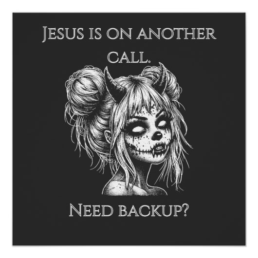 Jesus Is on Another Phone – Succubus Backup Poster (Vorderseite)