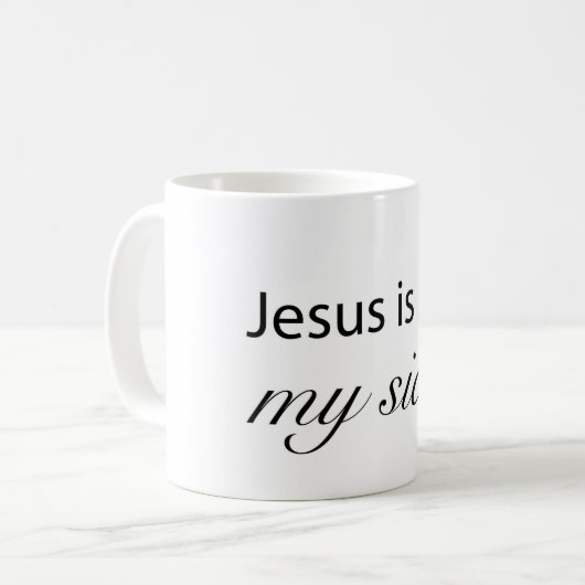 Jesus is on My Side Kaffeetasse (Vorderseite Links)