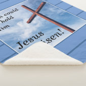 JESUS IS RISEN Blue Oaster Sherpadecke (3/4)