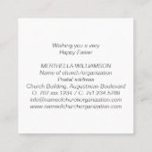 JESUS IS RISEN Christlich EASTER Quadratische Visitenkarte (Rückseite)