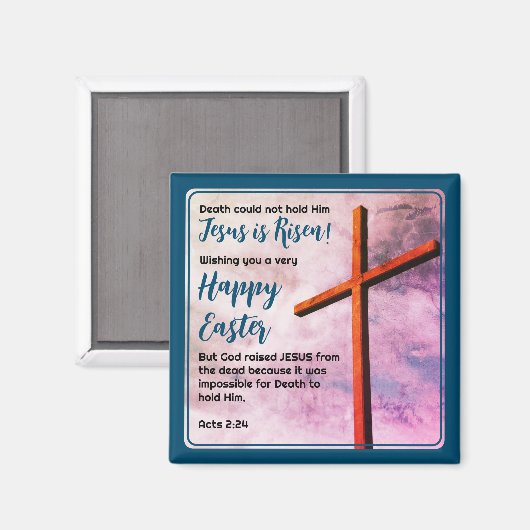 JESUS IS RISEN Christlich Ostern Gefallen Magnet (Vorderseite/Rückseite)