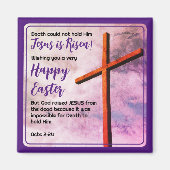 JESUS IS RISEN Christlich Ostern Magnet (Vorne)