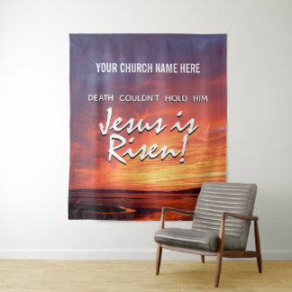 JESUS IS RISEN Christliche KirchenOstern Wandteppich