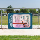 JESUS IS RISEN Christliche Osterdekoration Banner (Insitu)