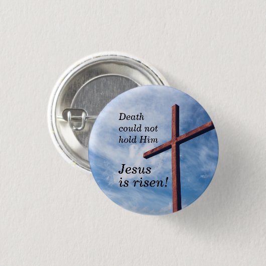 JESUS IS RISEN Oaster Button (Vorne & Hinten)
