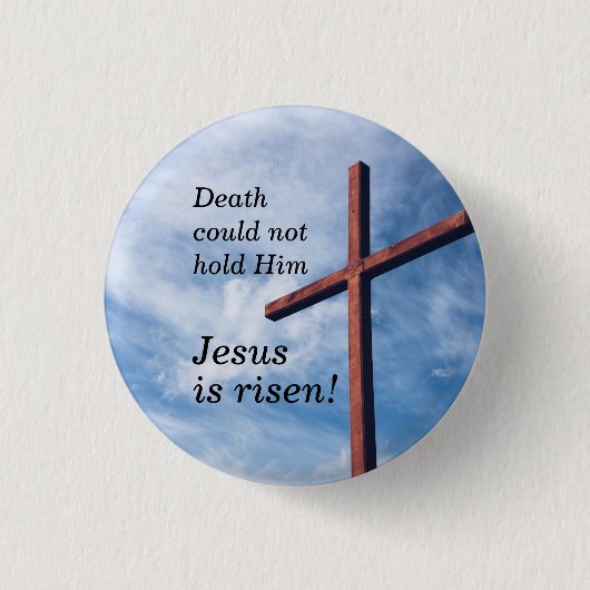 JESUS IS RISEN Oaster Button (Vorderseite)
