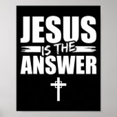 Jesus is The Answer Jesus T-ShirtAre you a Patriot Poster (Vorne)