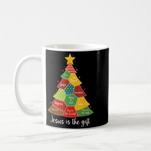 Jesus Is The Gift Christmas Tree Patchwork Scriptu Kaffeetasse (Links)