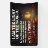 Jesus Is The Light Bible Verse Christian Church Banner (Vertikal)