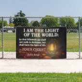 Jesus Is The Light Bible Verse Christian Church Banner (InSitu)