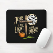 Jesus Is The Light In The Darkness Christian Hallo Mousepad (Mit Mouse)