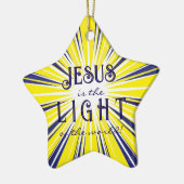 Jesus is the Light Keramik Ornament (Links)