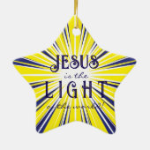 Jesus is the Light Keramik Ornament (Hinten)