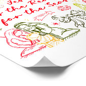 Jesus Is The Reason Christian Cross Coquette Bow C Poster (Ecke)