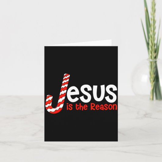 Jesus Is The Reason For The Season Bible Merry Chr Karte (Vorderseite)