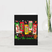 Jesus Is The Reason For The Season Christian Chris Karte (Vorderseite)