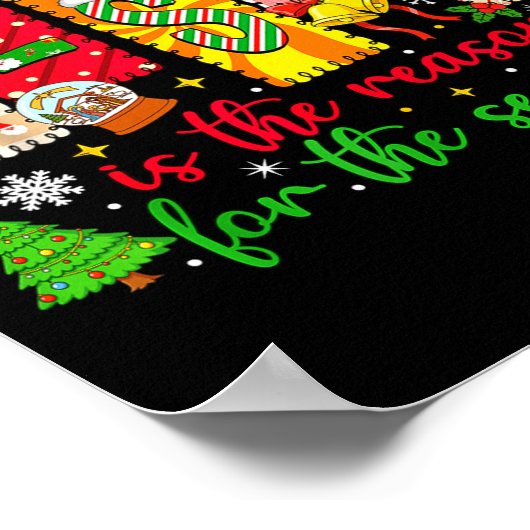 Jesus Is The Reason For The Season Christian Chris Poster (Ecke)