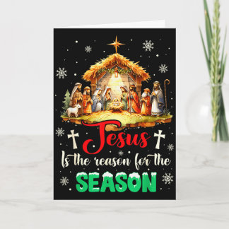Jesus Is The Reason For The Season Christian Faith Karte