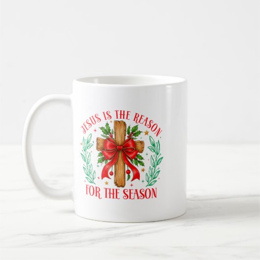 Jesus Is The Reason For The Season Christmas Chris Kaffeetasse (Links)