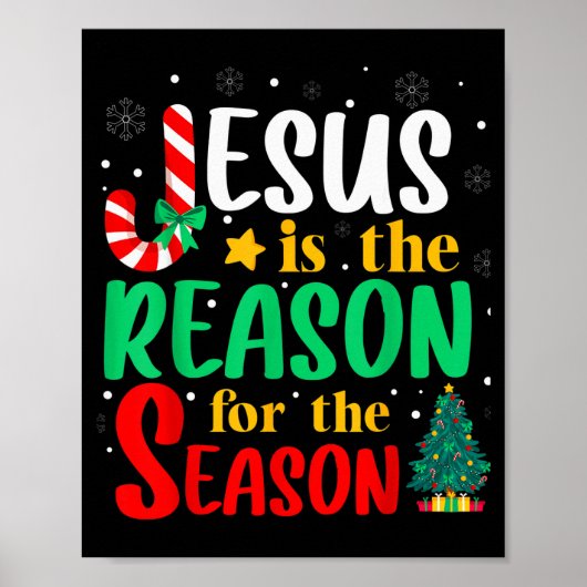 Jesus Is The Reason For The Season Christmas Chris Poster (Vorne)
