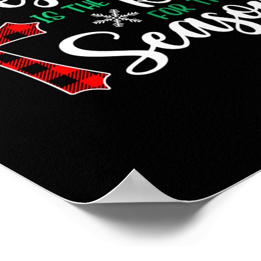 Jesus Is The Reason For The Season Christmas Chris Poster (Ecke)