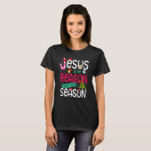 Jesus Is The Reason For The Season Christmas Paja T-Shirt (Vorne ganz)