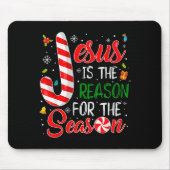 Jesus Is The Reason For The Season Christmas Pajam Mousepad (Vorne)