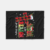 Jesus Is The Reason For The Season Christmas Xmas Fleecedecke (Vorderseite (Horizontal))