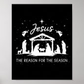 Jesus Is The Reason For The Season Christmas Xmas Poster (Vorne)