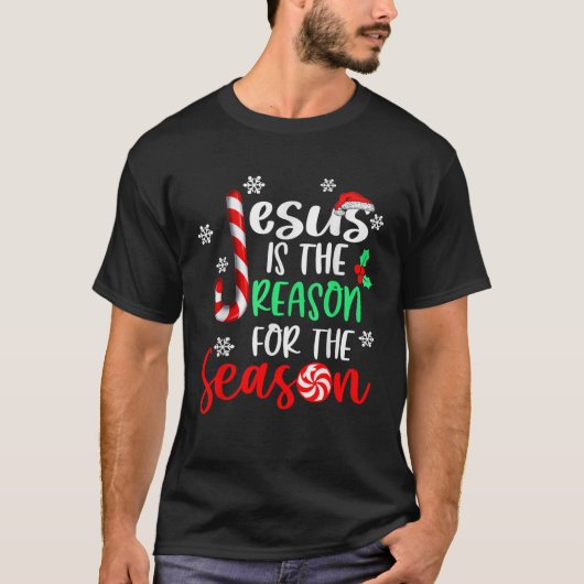 Jesus Is The Reason For The Season Christmas Xmas  T-Shirt (Vorderseite)