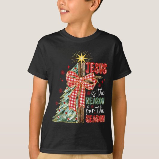 Jesus Is The Reason For The Season Christmas Xmas T-Shirt (Vorderseite)