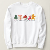 Jesus Is the Reason for the Season Icons  Sweatshirt (Design vorne)