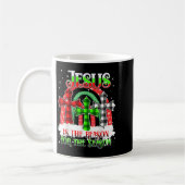 Jesus Is The Reason For The Season Rainbow Christm Kaffeetasse (Links)