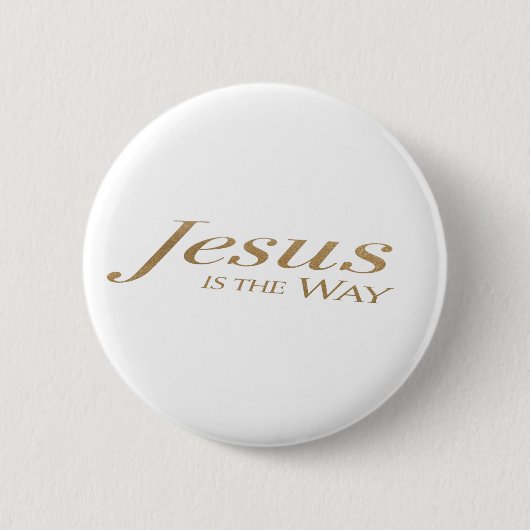Jesus Is the Way – Christian Faith Button Patch (Vorderseite)