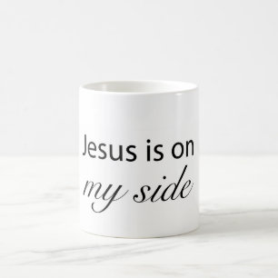 Jesus ist auf meiner Seite Kaffeetasse
