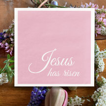 Jesus ist auferstanden | Benutzerdefiniertes rosa 