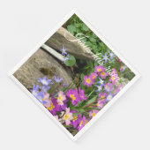 Jesus ist auferstanden | Blumengarten Christlich O Serviette (Ecke)