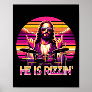 Jesus ist auferstanden Er ist witzig rizzend Chris Poster
