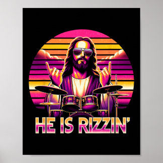 Jesus ist auferstanden Er ist witzig rizzend Chris Poster